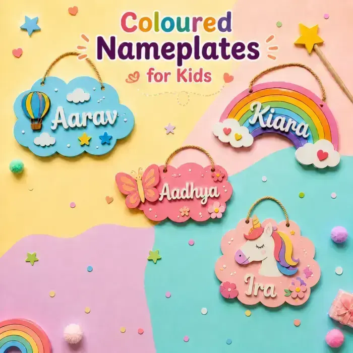 COLOURED CUSTOMISED NAMEPLATES