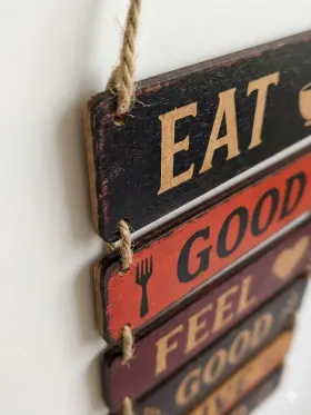 Eat Good Feel Good Kitchen Wall Hanging gallery image 1