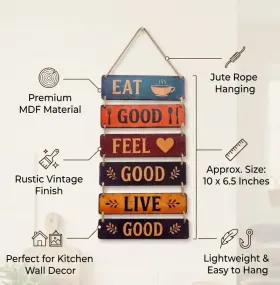 Eat Good Feel Good Kitchen Wall Hanging gallery image 3