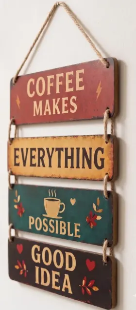 Coffee Makes Everything Possible Kitchen Wall Hanging gallery image 4