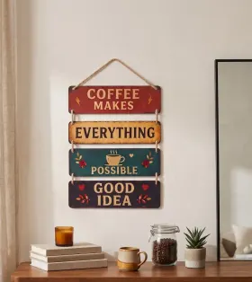 Coffee Makes Everything Possible Kitchen Wall Hanging gallery image 5