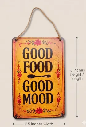 Good Food Good Mood Kitchen Wall Hanging gallery image 4