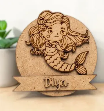 Tag round name magnet