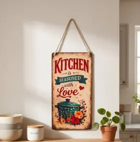 Kitchen Is Seasoned with Love Wall Hanging thumbnail