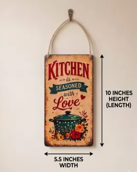Kitchen Is Seasoned with Love Wall Hanging gallery image 3