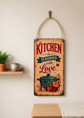 Kitchen Is Seasoned with Love Wall Hanging gallery image 1