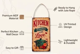 Kitchen Is Seasoned with Love Wall Hanging gallery image 5