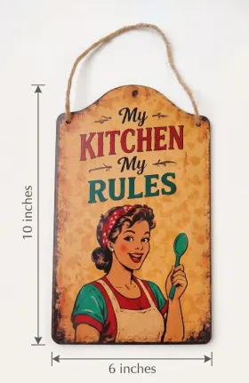 My Kitchen My Rules Wall Hanging gallery image 3
