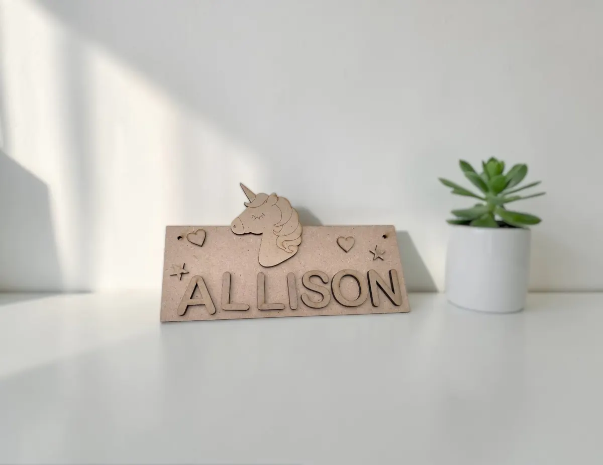 Rectangle top nameplate