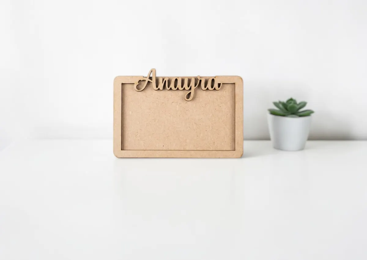 Carved Name Frame Magnet