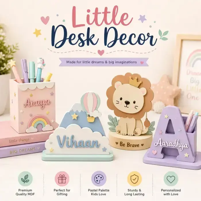 COLOURED LITTLE DESK DECOR