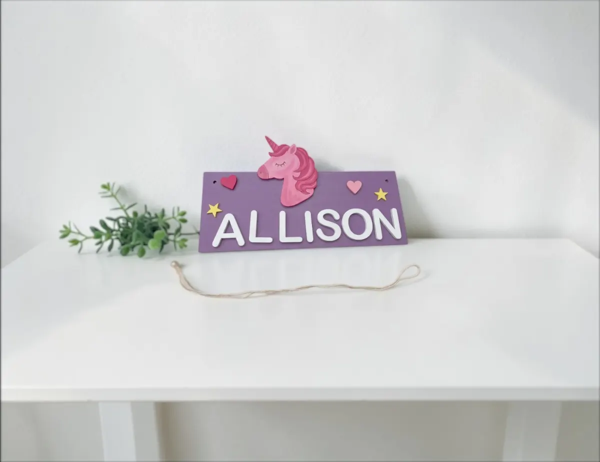 Rectangle top nameplate