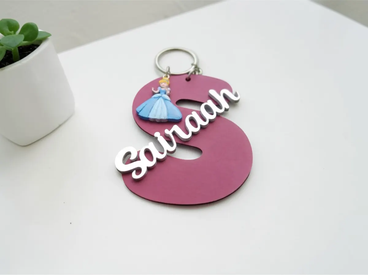 Monogram keychain