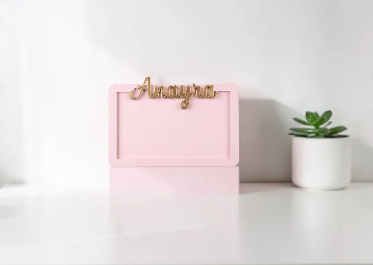 Carved Name Frame Magnet