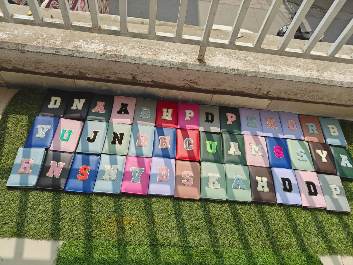 Passport covers with initials