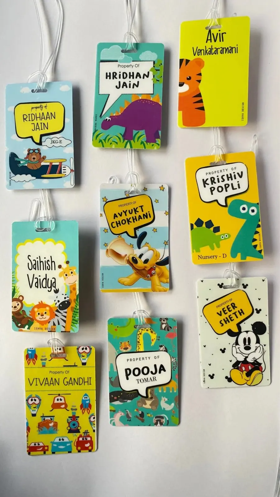 Customised PVC Luggage Tags with silicon loop