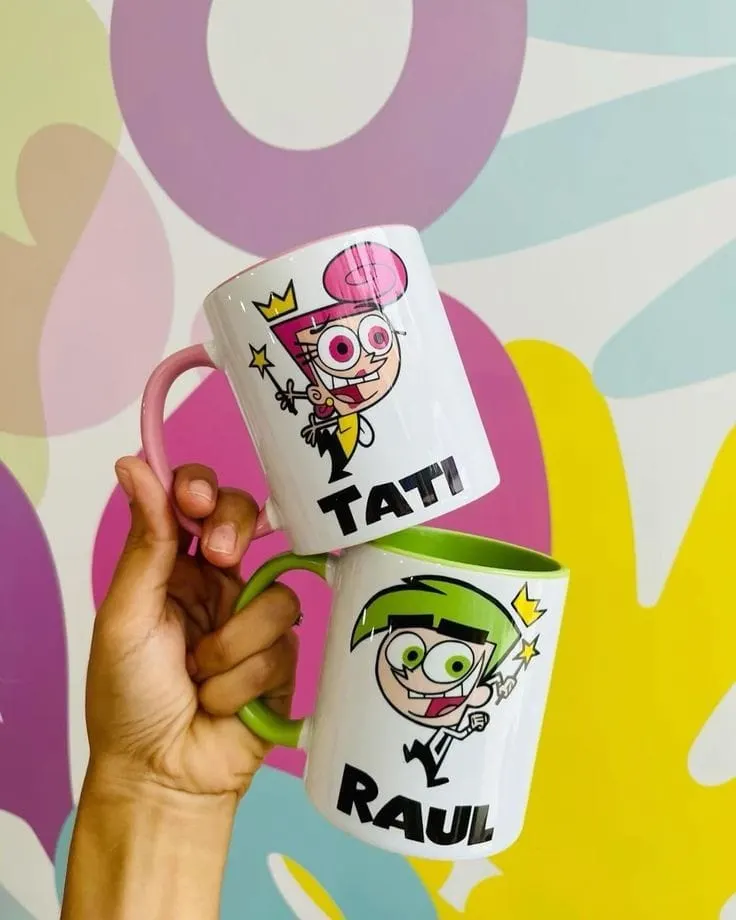 Ceramic mugs with character & Full Name