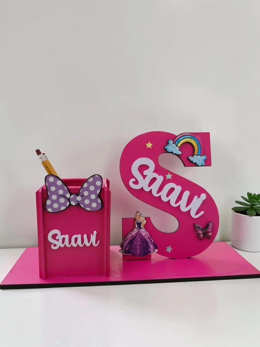 Personalised Pen Stand & Table standee Combo
