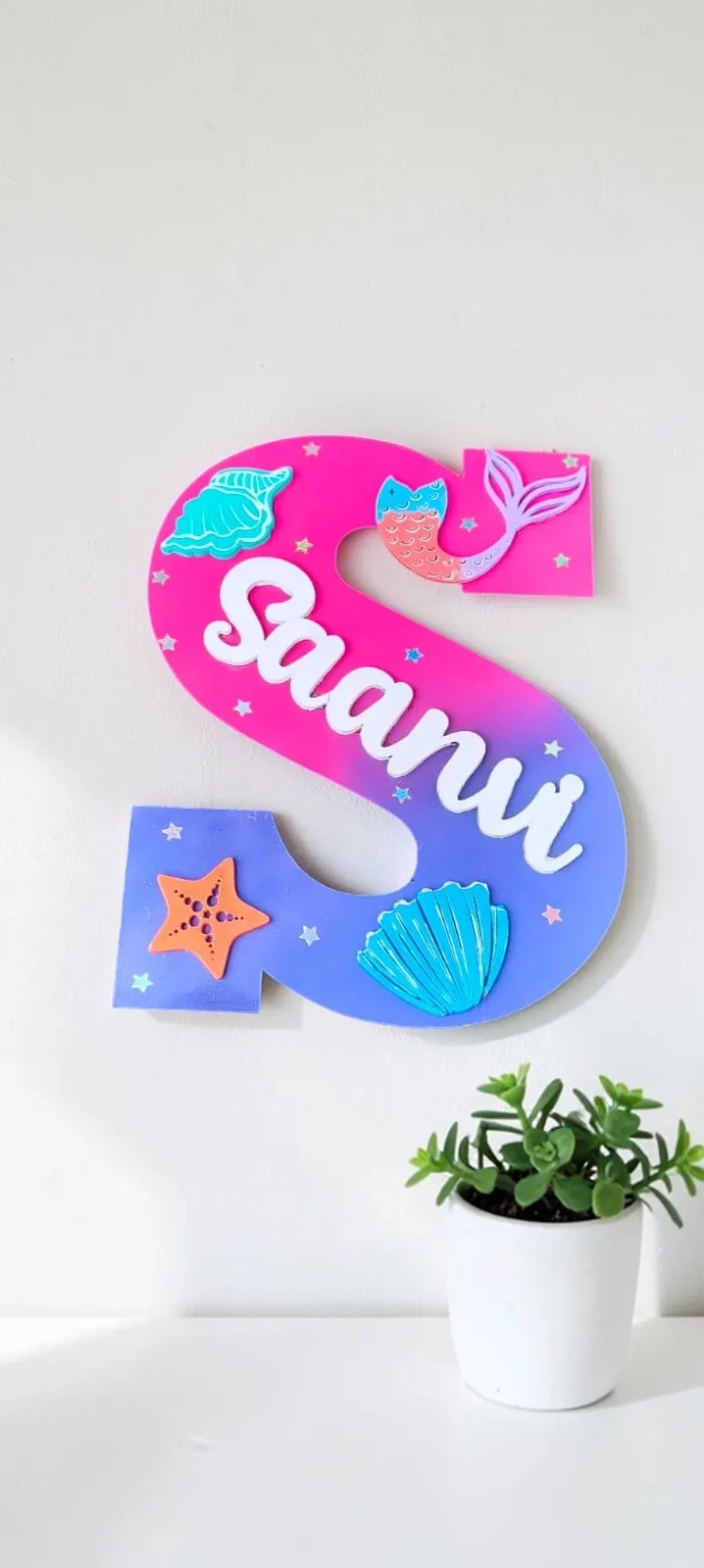 Big monogram mermaid theme