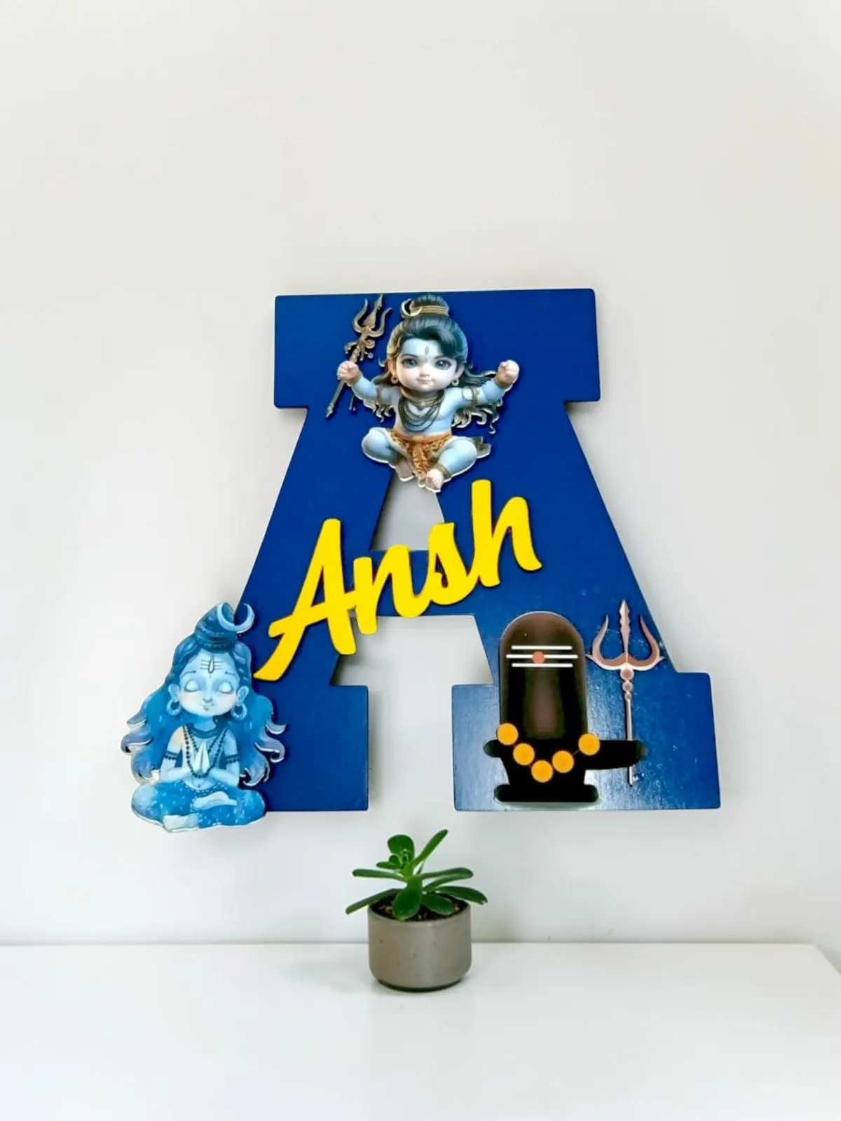 Big monogram lord shiva theme