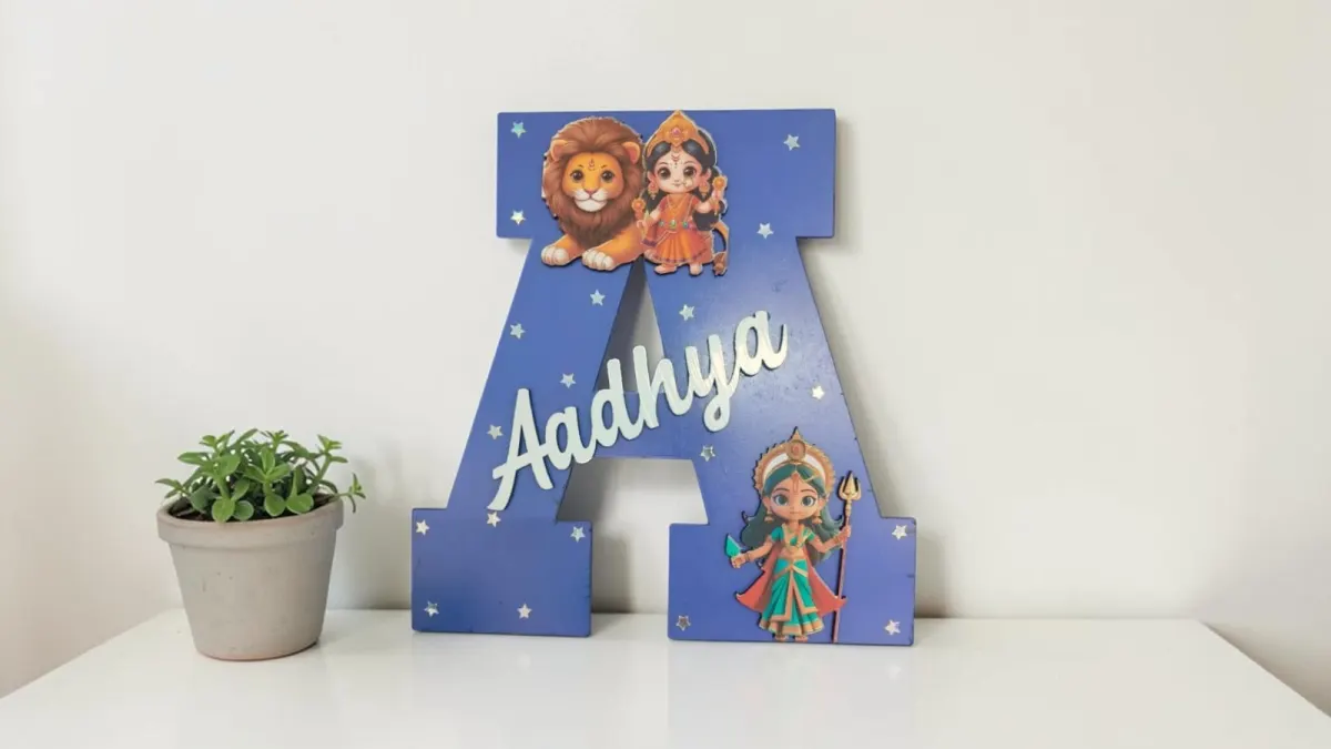 Big monogram Goddess durga