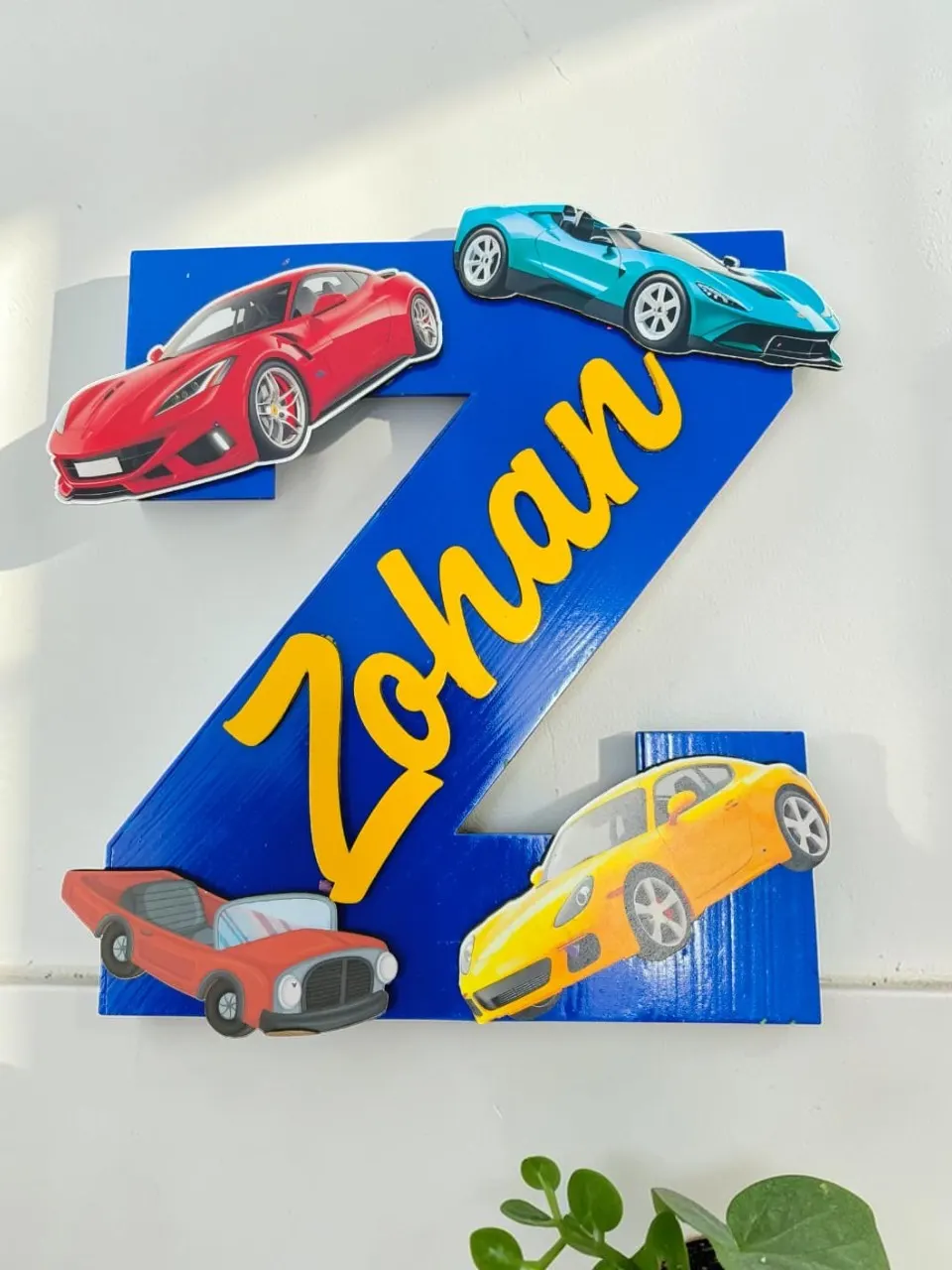 Big monogram car theme
