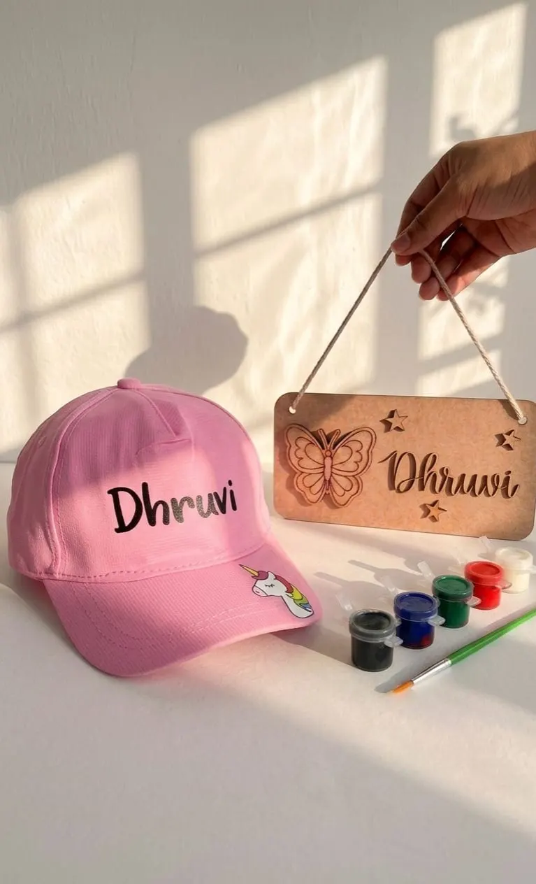 Cap + rectangle nameplate