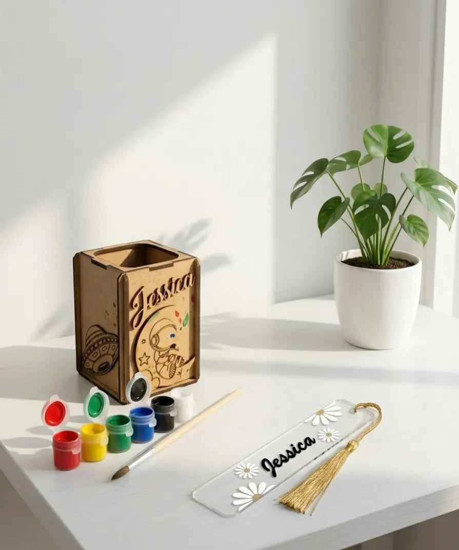 DIY pen stand + Bookmark