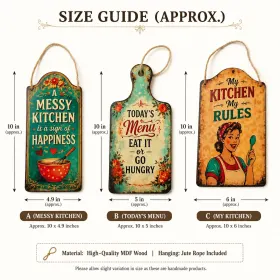 Vintage Kitchen Wall Decor Set gallery image 3