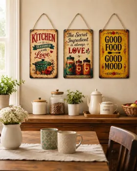 Rustic Kitchen Wall Hanging Set thumbnail