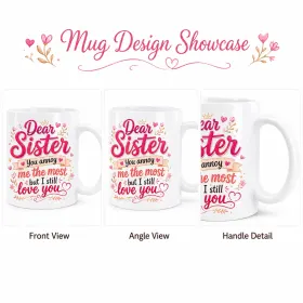 Cute Girly Sister Mug gallery image 3