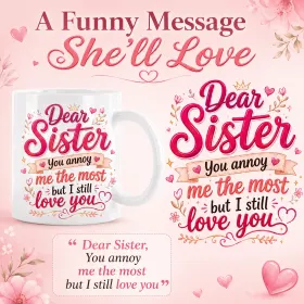 Cute Girly Sister Mug gallery image 4