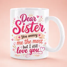 Cute Girly Sister Mug gallery image 7