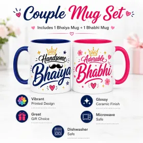 Best Bhaiya Bhabhi Mug Combo gallery image 4