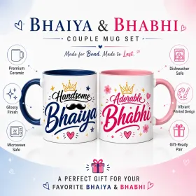 Best Bhaiya Bhabhi Mug Combo gallery image 6