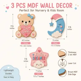 Cute Pastel Kids Wall Decor Set gallery image 4