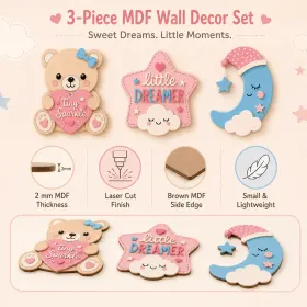 Cute Pastel Kids Wall Decor Set gallery image 1