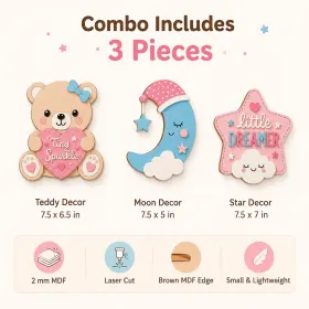 Cute Pastel Kids Wall Decor Set gallery image 3