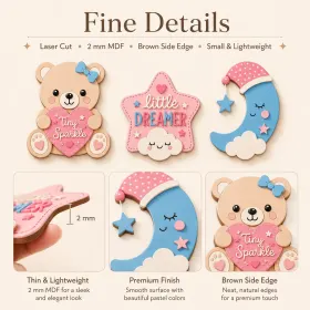 Cute Pastel Kids Wall Decor Set gallery image 2