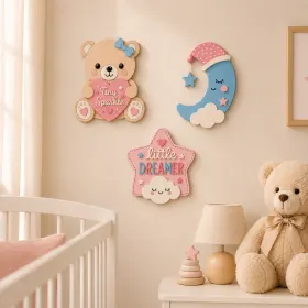 Cute Pastel Kids Wall Decor Set gallery image 5
