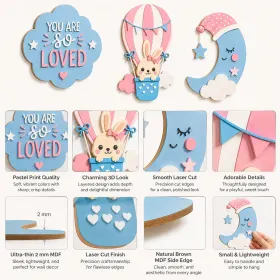 Cute Baby Room Wall Decor Set gallery image 2