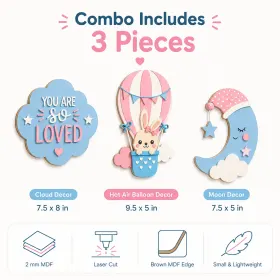 Cute Baby Room Wall Decor Set gallery image 3