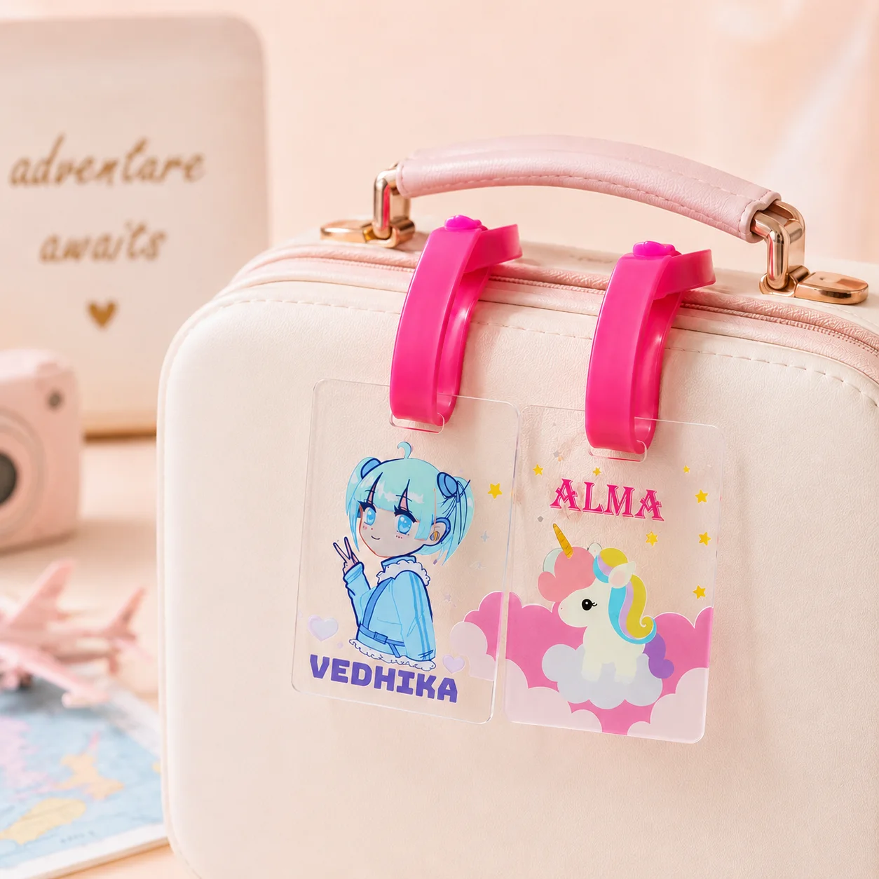 Customised luggage tags